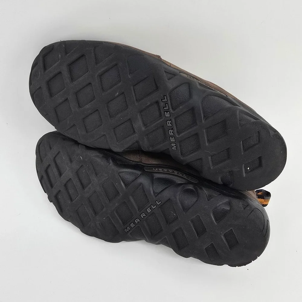 Merrell Jungle Moc Brown Suede Slip On Hiking Shoes Kids Size 6